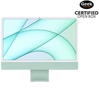 Boîte ouverte - iMac 24 po Apple (printemps 2021) - Vert (M1 Apple/proc. 7 coeurs/SSD 256 Go/RAM 8 Go) - Ang