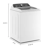 Laveuse à chargement par le haut HE de 5,4 pi³ de Whirlpool (WTW5057LW) - Blanc