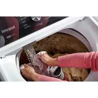 Laveuse à chargement par le haut HE de 5,4 pi³ de Whirlpool (WTW5057LW) - Blanc