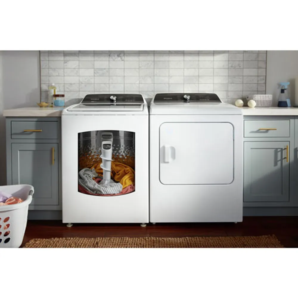 Whirlpool 5.4 Cu. Ft. High Efficiency Top Load Washer (WTW5057LW) - White