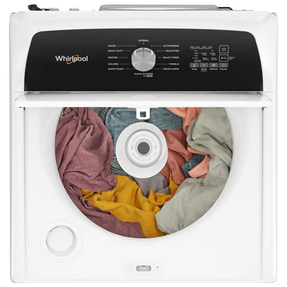 Whirlpool 5.2 Cu. Ft. High Efficiency Top Load Washer (WTW5015LW) - White