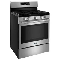 Maytag 30" 5.0 Cu. Ft. Fan Convection 5-Burner Gas Air Fry Range (MGR7700LZ) -Stainless Steel