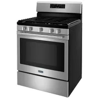 Maytag 30" 5.0 Cu. Ft. Fan Convection 5-Burner Gas Air Fry Range (MGR7700LZ) -Stainless Steel