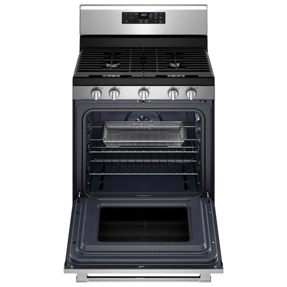 Maytag 30" 5.0 Cu. Ft. Fan Convection 5-Burner Gas Air Fry Range (MGR7700LZ) -Stainless Steel