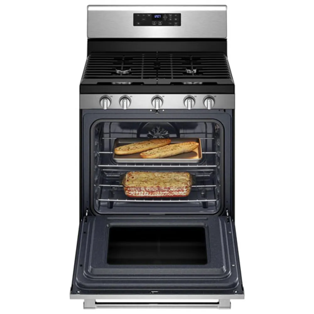 Maytag 30" 5.0 Cu. Ft. Fan Convection 5-Burner Gas Air Fry Range (MGR7700LZ) -Stainless Steel