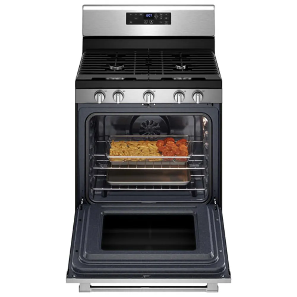 Maytag 30" 5.0 Cu. Ft. Fan Convection 5-Burner Gas Air Fry Range (MGR7700LZ) -Stainless Steel