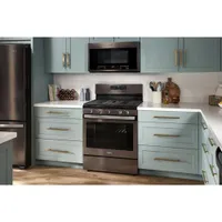 Whirlpool 30" 5.0 Cu. Ft. Self-Clean 5-Burner Gas Air Fry Range (WFG550S0LV) - Black Stainless