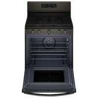 Whirlpool 30" 5.0 Cu. Ft. Self-Clean 5-Burner Gas Air Fry Range (WFG550S0LV) - Black Stainless