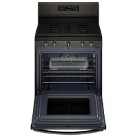 Whirlpool 30" 5.0 Cu. Ft. Self-Clean 5-Burner Gas Air Fry Range (WFG550S0LV) - Black Stainless