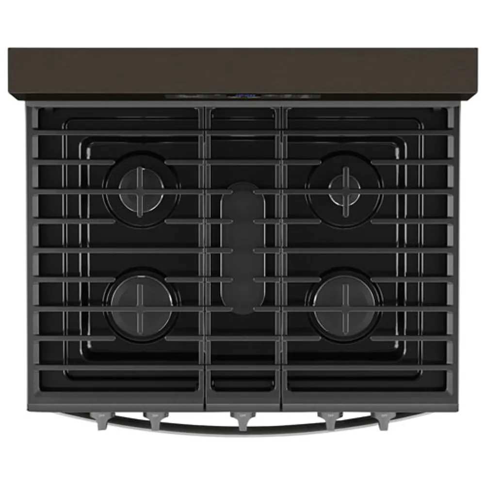 Whirlpool 30" 5.0 Cu. Ft. Self-Clean 5-Burner Gas Air Fry Range (WFG550S0LV) - Black Stainless