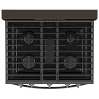 Whirlpool 30" 5.0 Cu. Ft. Self-Clean 5-Burner Gas Air Fry Range (WFG550S0LV) - Black Stainless