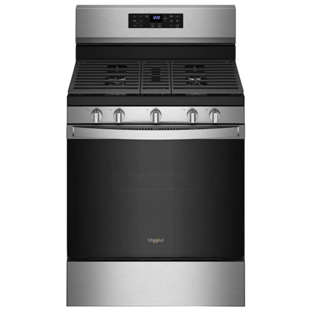 Whirlpool 30" 5.0 Cu. Ft. Self-Clean 5-Burner Gas Air Fry Range (WFG550S0LZ) -Stainless Steel