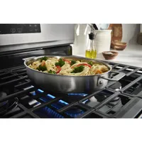 Whirlpool 30" 5.0 Cu. Ft. Self-Clean 5-Burner Gas Air Fry Range (WFG550S0LZ) -Stainless Steel