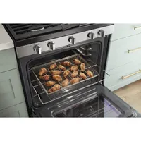 Whirlpool 30" 5.0 Cu. Ft. Self-Clean 5-Burner Gas Air Fry Range (WFG550S0LZ) -Stainless Steel