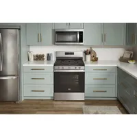 Whirlpool 30" 5.0 Cu. Ft. Self-Clean 5-Burner Gas Air Fry Range (WFG550S0LZ) -Stainless Steel