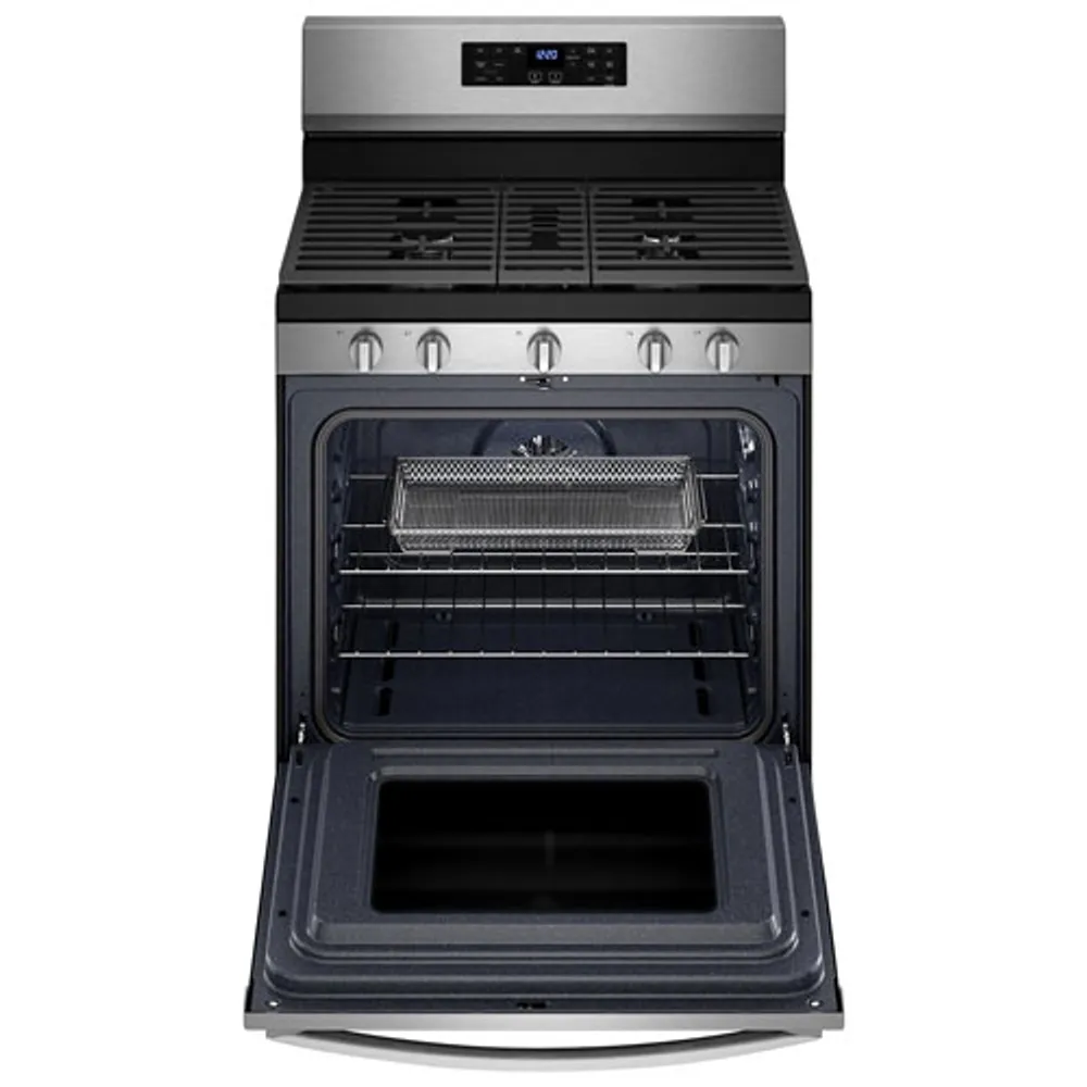 Whirlpool 30" 5.0 Cu. Ft. Self-Clean 5-Burner Gas Air Fry Range (WFG550S0LZ) -Stainless Steel