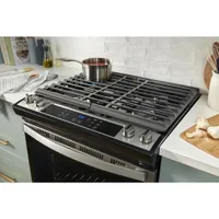 Whirlpool 30" 5.0 Cu. Ft. Self-Clean Slide-In Gas Range (WEG515S0LV) - Black Stainless