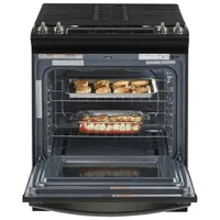 Whirlpool 30" 5.0 Cu. Ft. Self-Clean Slide-In Gas Range (WEG515S0LV) - Black Stainless