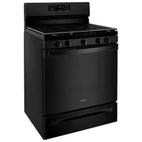 Whirlpool 30" 5.0 Cu. Ft. Self-Clean 5-Burner Freestanding Gas Air Fry Range (WFG550S0LB) -Black