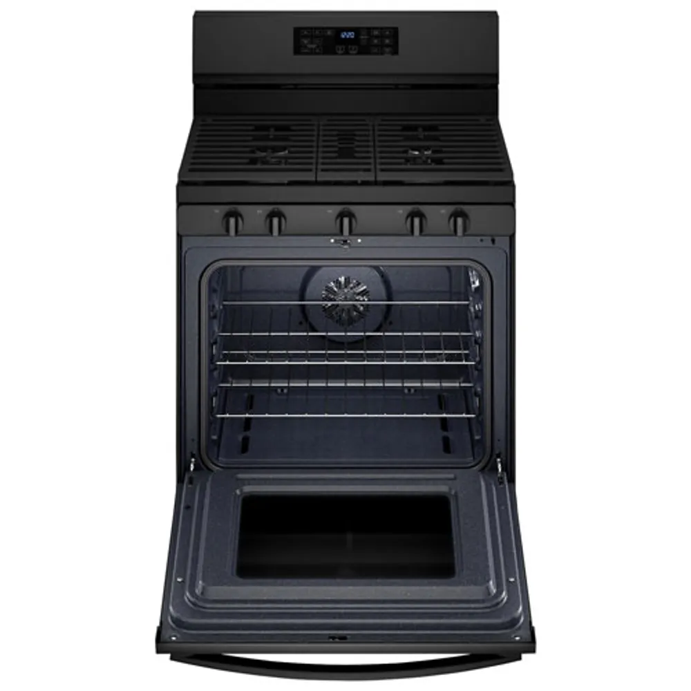 Whirlpool 30" 5.0 Cu. Ft. Self-Clean 5-Burner Freestanding Gas Air Fry Range (WFG550S0LB) -Black