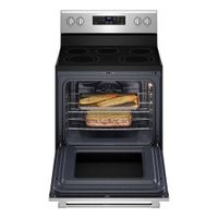 Maytag 30" 5.3 Cu. Ft. Self-Clean 5-Element Freestanding Electric Air Fry Range (YMER7700LZ) - Stainless