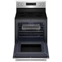 Maytag 30" 5.3 Cu. Ft. Self-Clean 5-Element Freestanding Electric Air Fry Range (YMER7700LZ) - Stainless