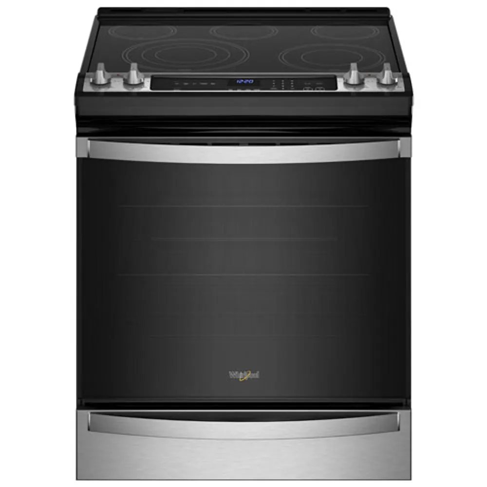 Whirlpool 30" 6.4 Cu. Ft. True Convection 5-Element Slide-In Electric Air Fry Range (YWEE745H0LZ) - Stainless Steel