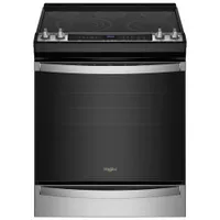 Whirlpool 30" 6.4 Cu. Ft. True Convection 5-Element Slide-In Electric Air Fry Range (YWEE745H0LZ) - Stainless Steel