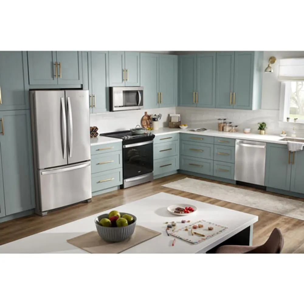 Whirlpool 30" 6.4 Cu. Ft. True Convection 5-Element Slide-In Electric Air Fry Range (YWEE745H0LZ) - Stainless Steel