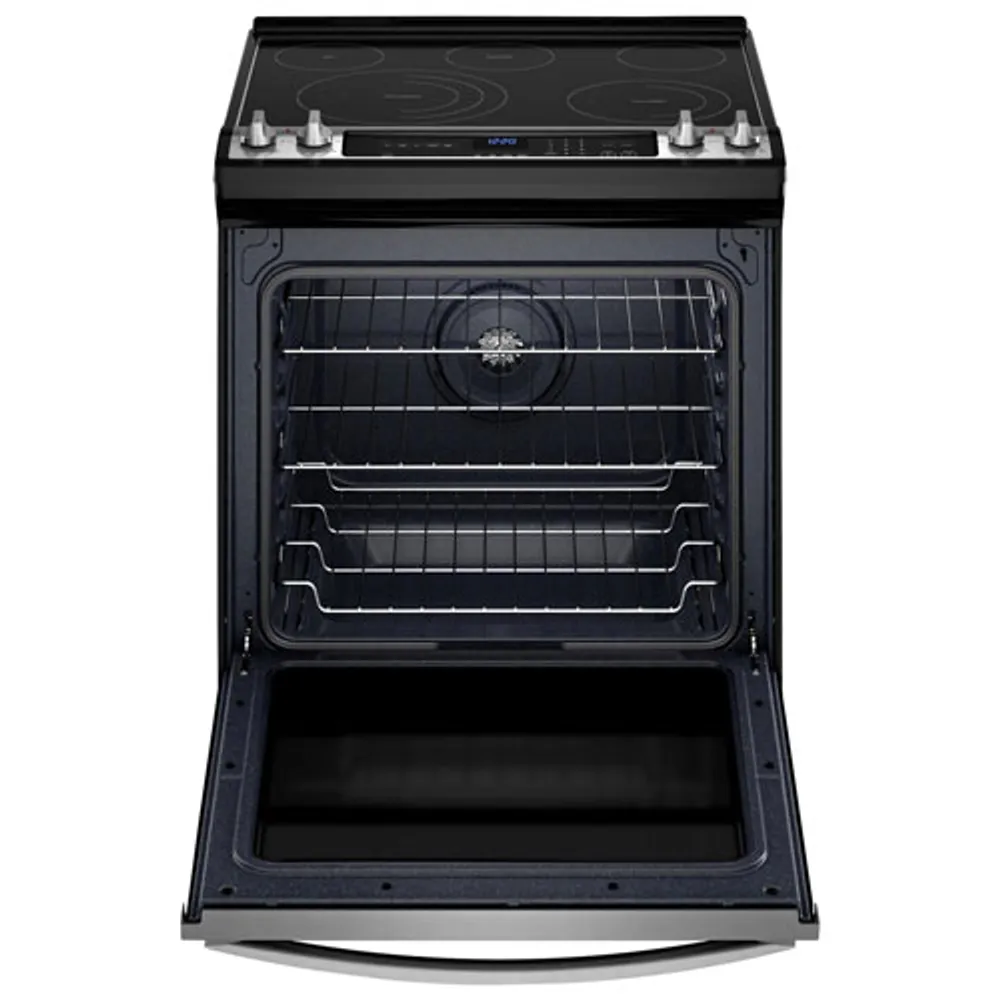 Whirlpool 30" 6.4 Cu. Ft. True Convection 5-Element Slide-In Electric Air Fry Range (YWEE745H0LZ) - Stainless Steel