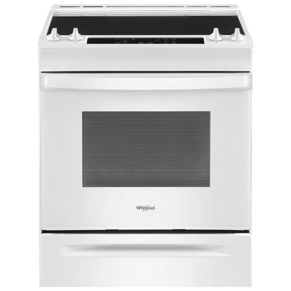 Cuisinière électrique encastrable/four autonettoyant 4,8 pi³ 30 po de Whirlpool (YWEE515S0LW)-Blanc