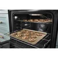 Whirlpool 30" 5.3 Cu. Ft. Fan Convection 5-Element Freestanding Electric Air Fry Range (YWFE550S0LB) - Black