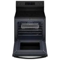 Whirlpool 30" 5.3 Cu. Ft. Fan Convection 5-Element Freestanding Electric Air Fry Range (YWFE550S0LB) - Black