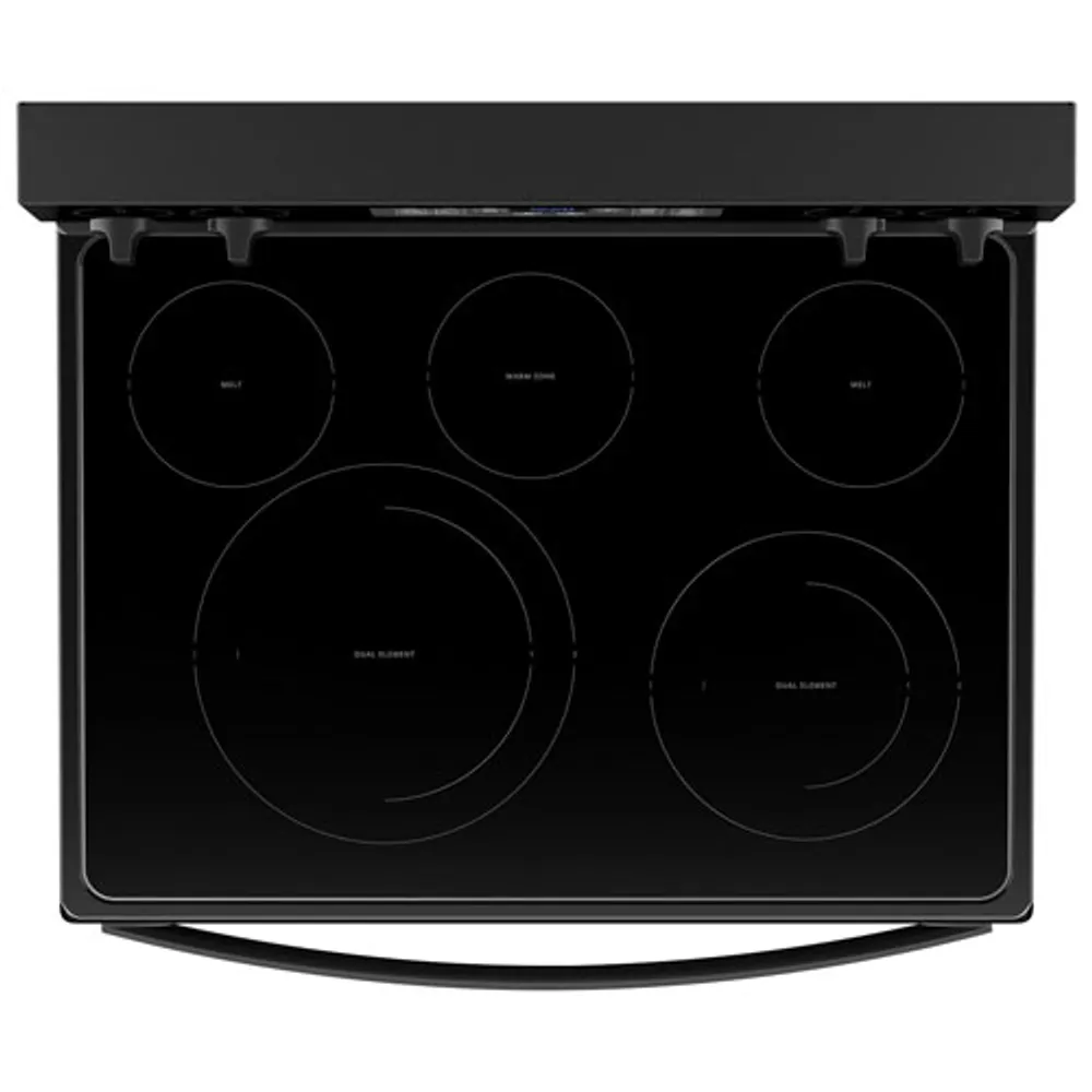 Whirlpool 30" 5.3 Cu. Ft. Fan Convection 5-Element Freestanding Electric Air Fry Range (YWFE550S0LB) - Black