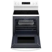 Whirlpool 30" 5.3 Cu. Ft. Fan Convection 5-Element Freestanding Electric Air Fry Range (YWFE550S0LW) - White