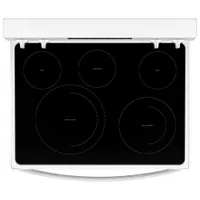 Whirlpool 30" 5.3 Cu. Ft. Fan Convection 5-Element Freestanding Electric Air Fry Range (YWFE550S0LW) - White