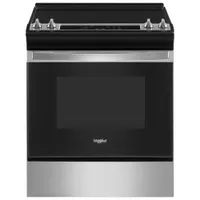 Whirlpool 30" 4.8 Cu. Ft. Self-Clean Slide-In Electric Range (YWEE515S0LS) - Stainless Steel