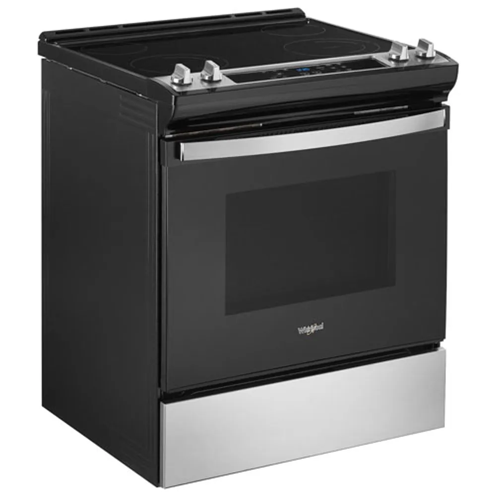 Cuisinière électrique encastrable four autonettoyant 4,8 pi³ 30 po de Whirlpool (YWEE515S0LS) - Inox