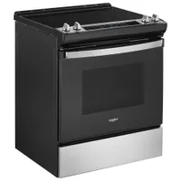 Cuisinière électrique encastrable four autonettoyant 4,8 pi³ 30 po de Whirlpool (YWEE515S0LS) - Inox