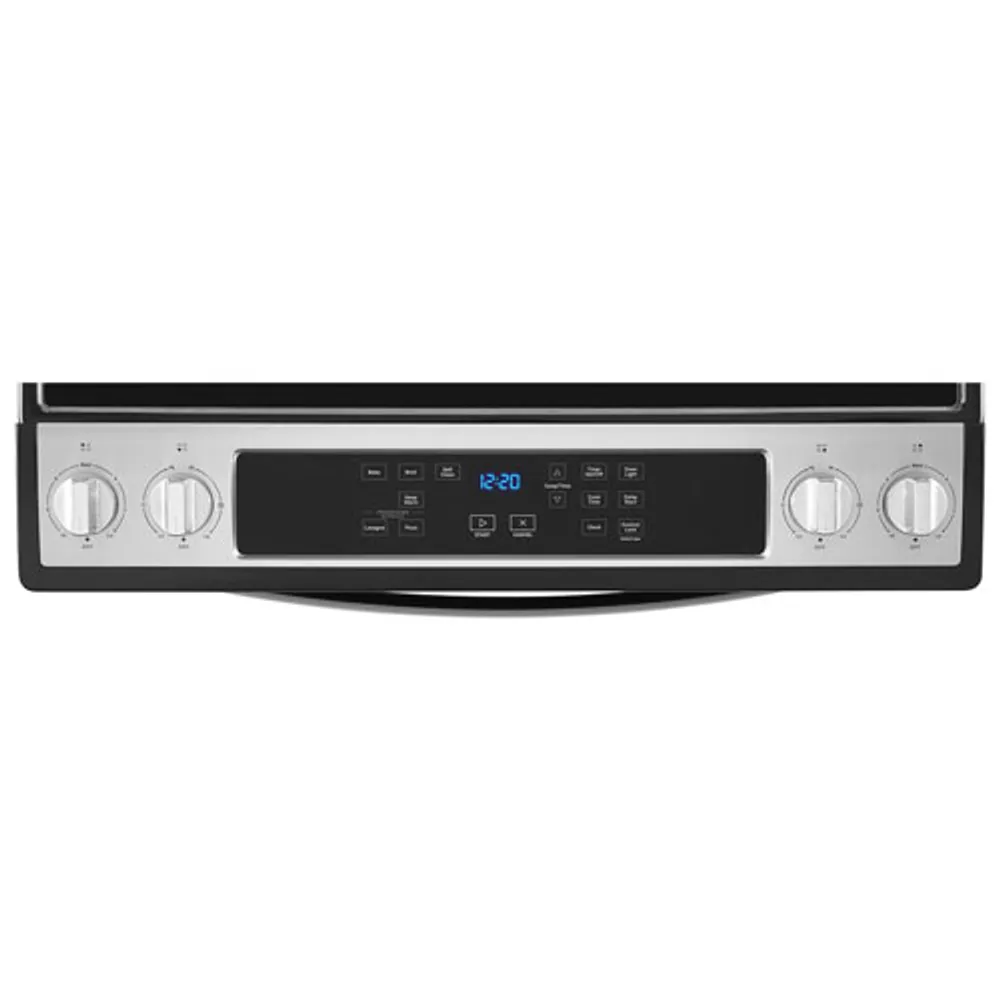 Cuisinière électrique encastrable four autonettoyant 4,8 pi³ 30 po de Whirlpool (YWEE515S0LS) - Inox