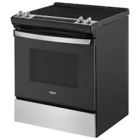 Cuisinière électrique encastrable four autonettoyant 4,8 pi³ 30 po de Whirlpool (YWEE515S0LS) - Inox