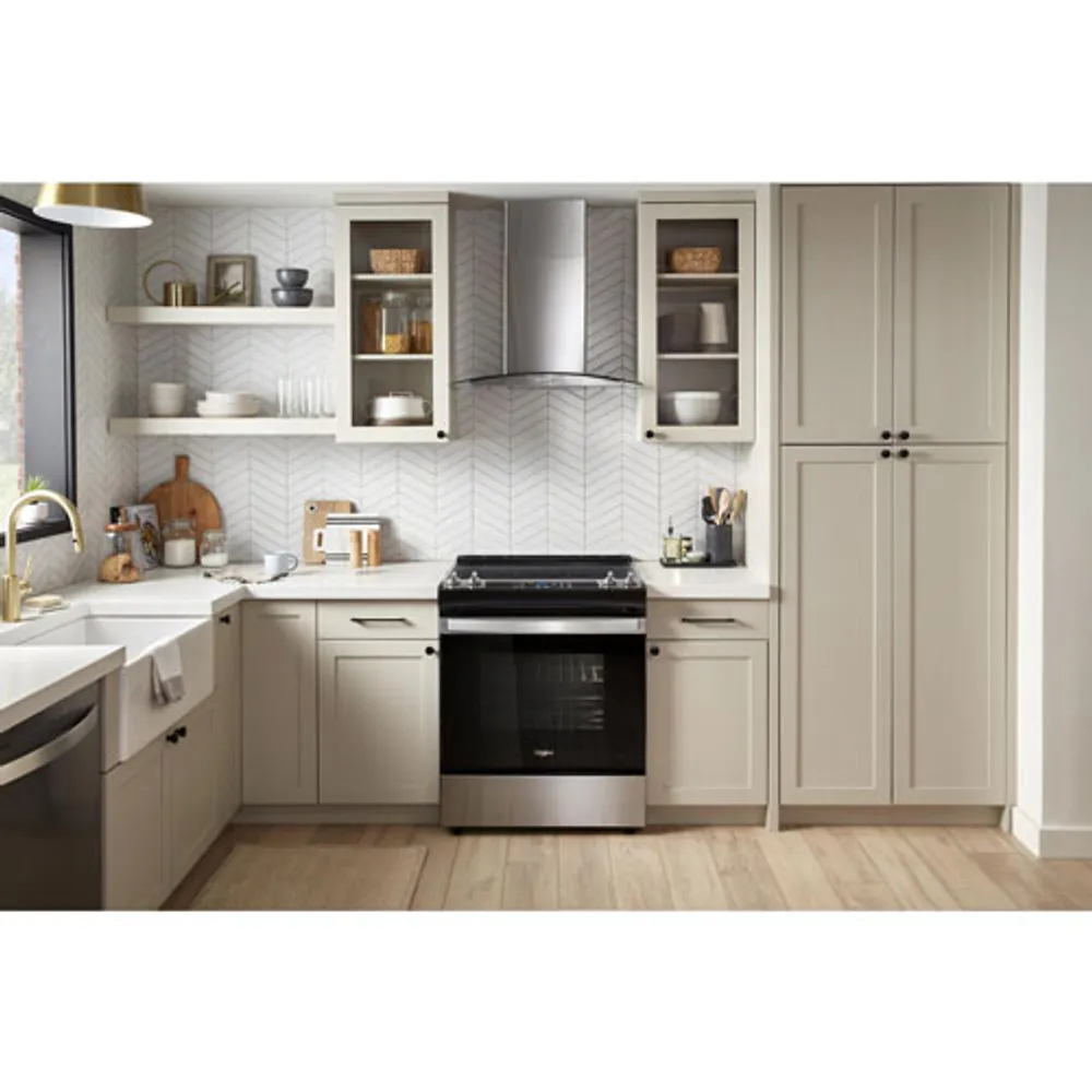 Whirlpool 30" 4.8 Cu. Ft. Self-Clean Slide-In Electric Range (YWEE515S0LS) - Stainless Steel