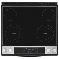 Cuisinière électrique encastrable four autonettoyant 4,8 pi³ 30 po de Whirlpool (YWEE515S0LS) - Inox