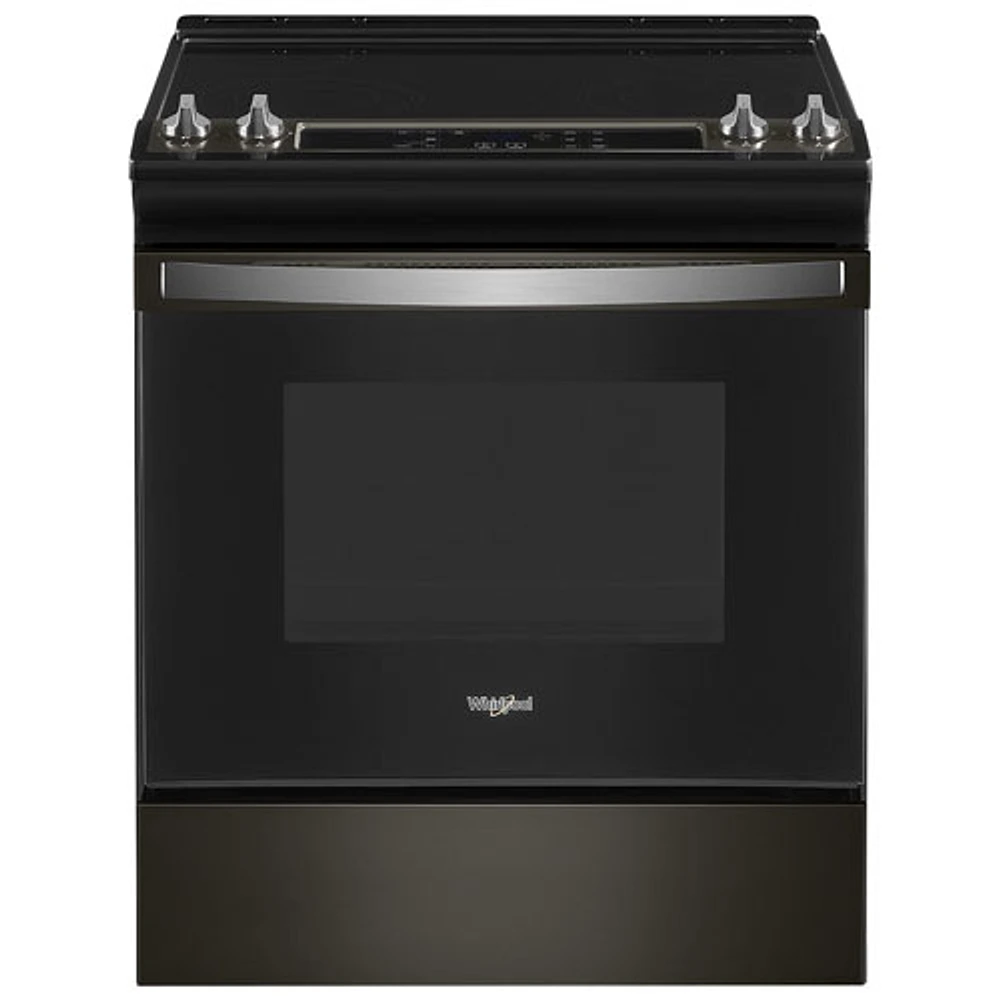 Whirlpool 30" 4.8 Cu. Ft. Self-Clean Slide-In Electric Range (YWEE515S0LV) - Black Stainless