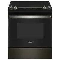 Whirlpool 30" 4.8 Cu. Ft. Self-Clean Slide-In Electric Range (YWEE515S0LV) - Black Stainless