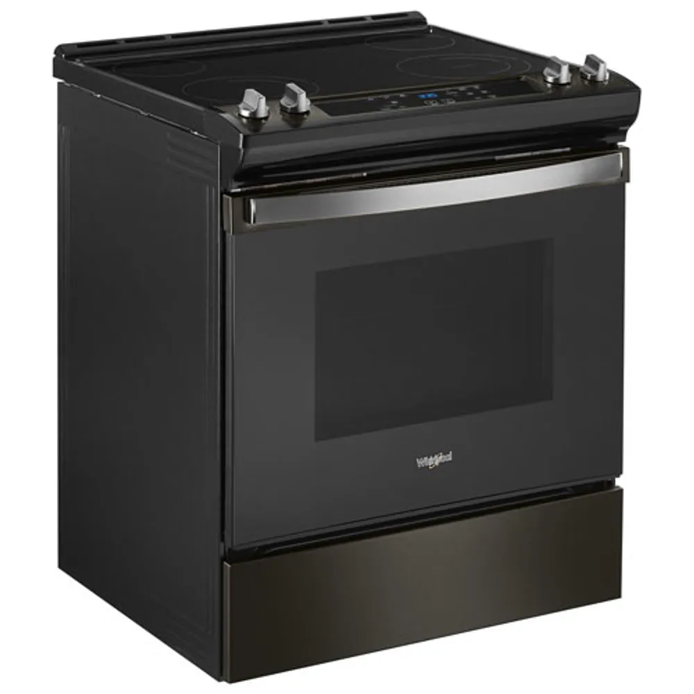 Whirlpool 30" 4.8 Cu. Ft. Self-Clean Slide-In Electric Range (YWEE515S0LV) - Black Stainless