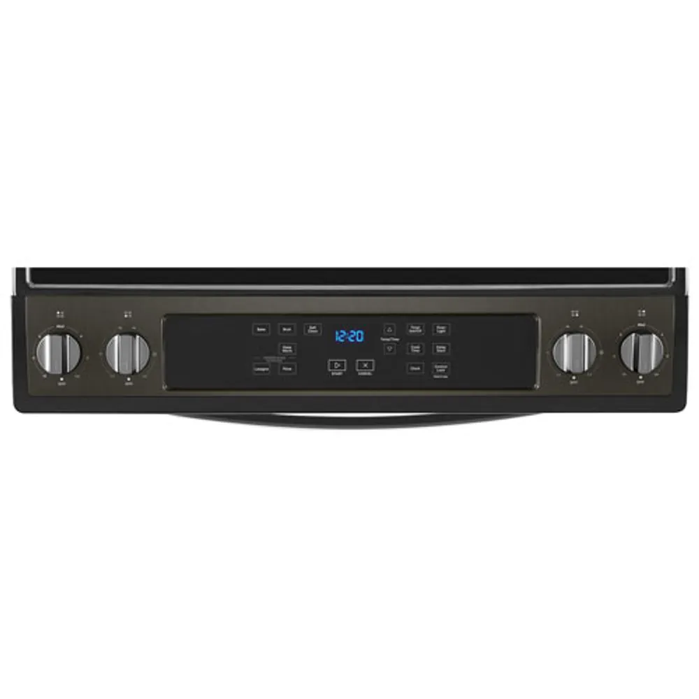 Cuisinière élect. encastrable 30 po four autonett. 30 po 4,8 pi³ Whirlpool (YWEE515S0LB) - Inox noir