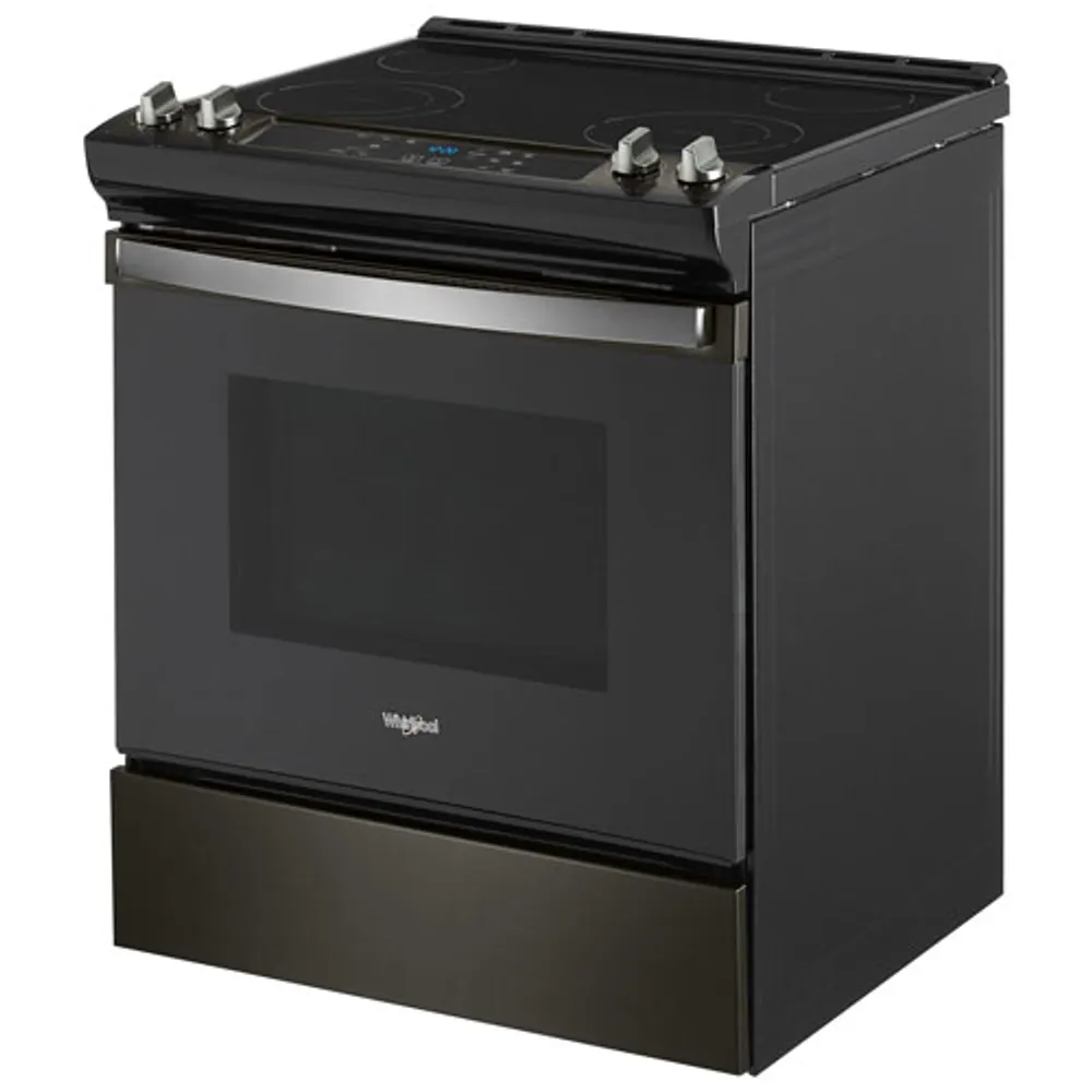 Whirlpool 30" 4.8 Cu. Ft. Self-Clean Slide-In Electric Range (YWEE515S0LV) - Black Stainless