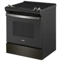 Cuisinière élect. encastrable 30 po four autonett. 30 po 4,8 pi³ Whirlpool (YWEE515S0LB) - Inox noir