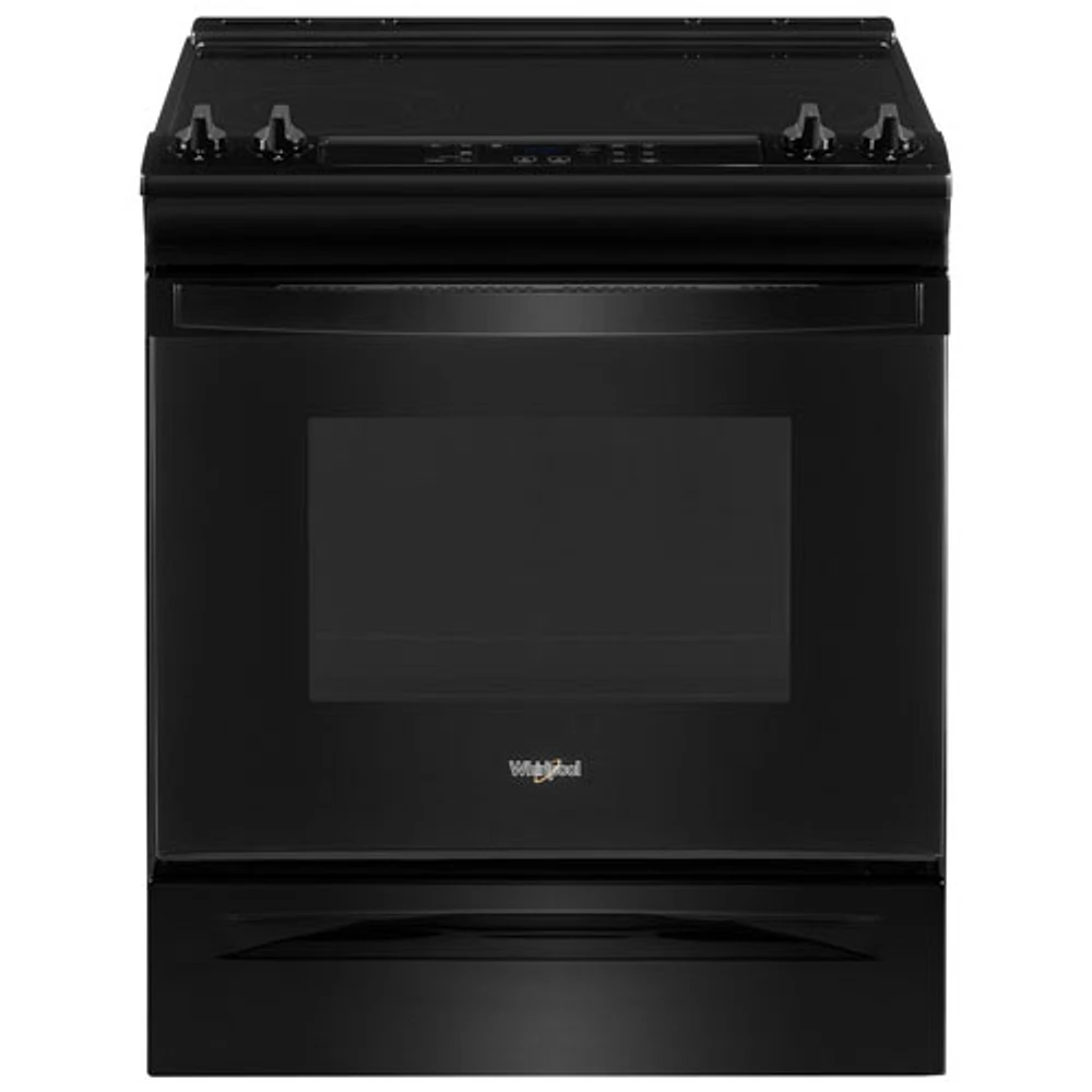 Whirlpool 30" 4.8 Cu. Ft. Self-Clean Slide-In Electric Range (YWEE515S0LB) - Black